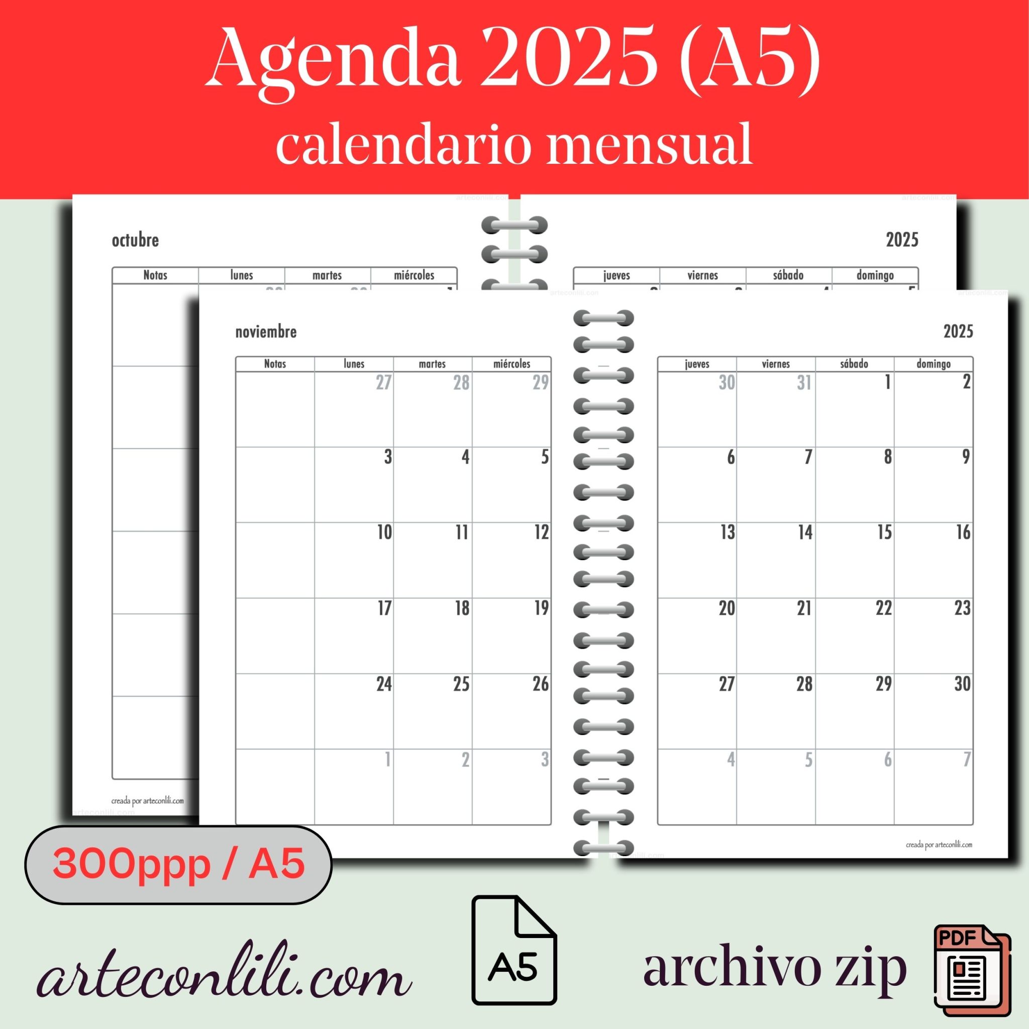 Agenda 2025 A5 Imprimible 189 P ginas Semana Vista Calendario agenda-2025-a5-imprimible-189-p-ginas-semana-vista-calendario