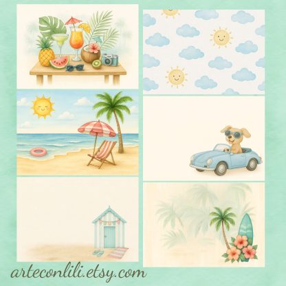 coleccion summer arteconlili com etsy 2
