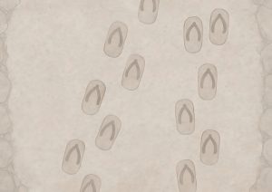 coleccion japon 29 a drawing of a pair of flip flops