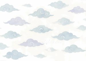coleccion japon 34 a white and blue cloud pattern