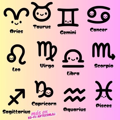 signo zodiaco svg kawaii (8)