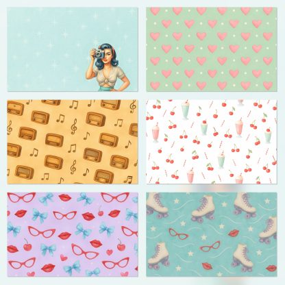 retro chic pin up acuarela set1 page03