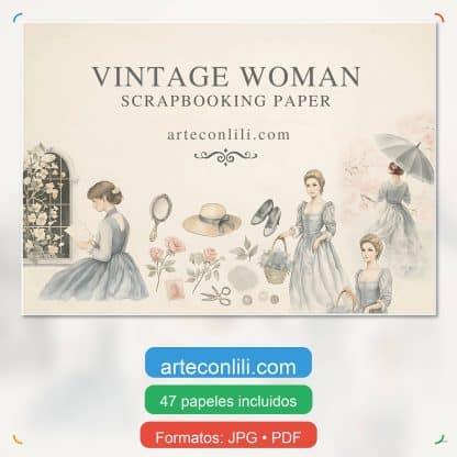 vintage woman etsy cover